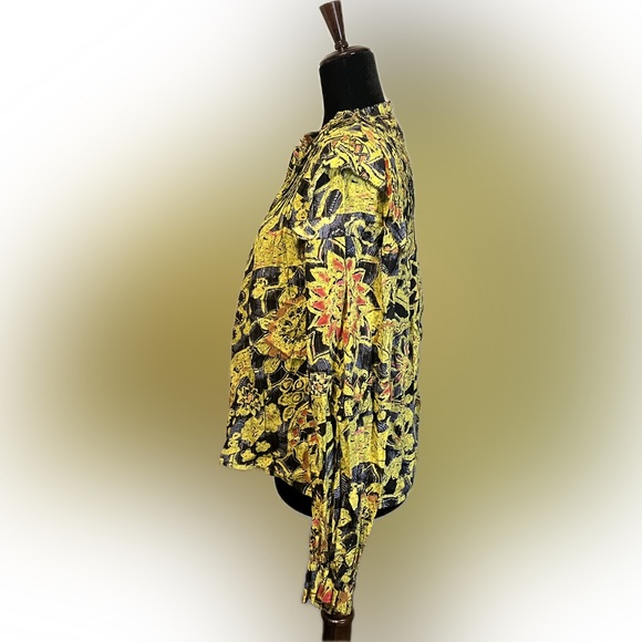 Jennifer & Grace Floral Metallic Thread Blouse size S - Picture 4 of 12